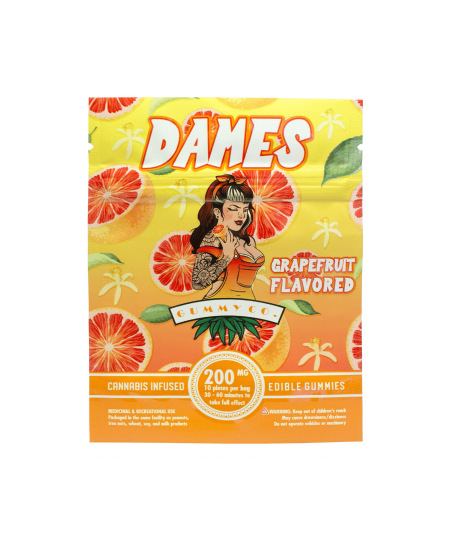 Dames Grapefruit THC Gummies – 200mg