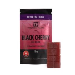 Twisted Extracts – Black Cherry Zzz Bomb (80mg THC )
