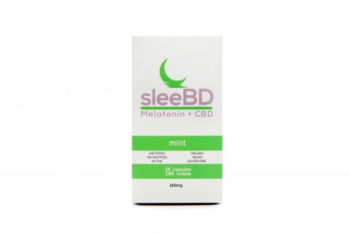 SleeBD – Mint Capsules (600mg CBD)