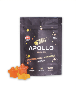 Apollo Gummies - Sativa Peach Mango/Pineapple - 300mg