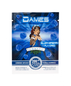 Dames Gummy Co. Blue Raspberry THC Gummies – 200mg