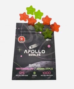 Apollo Star Gummies 1000mg Sativa - Watermelon/Green Apple