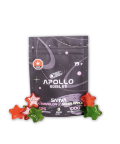 Apollo Star Gummies 1000mg Sativa - Watermelon/Green Apple