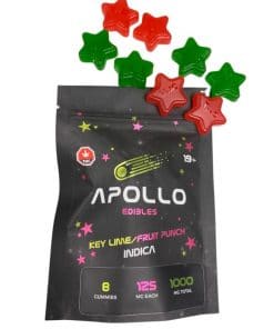 Apollo Gummies - Indica  Key Lime/ Fruit Punch 1000mg
